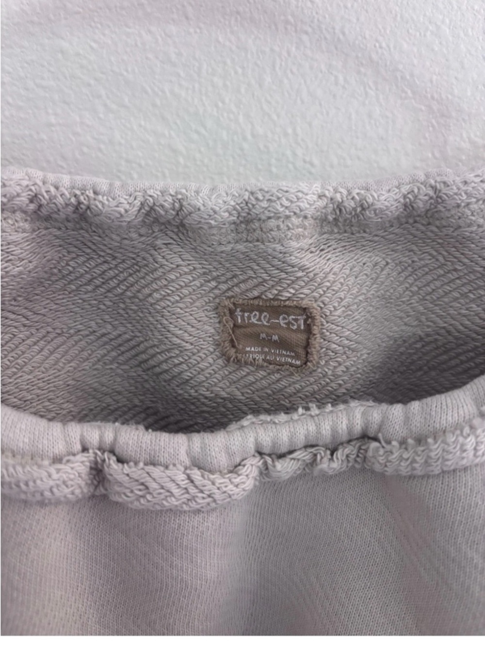 Free People Cream Cropped Sweatshirt - Picture 2 of 2
